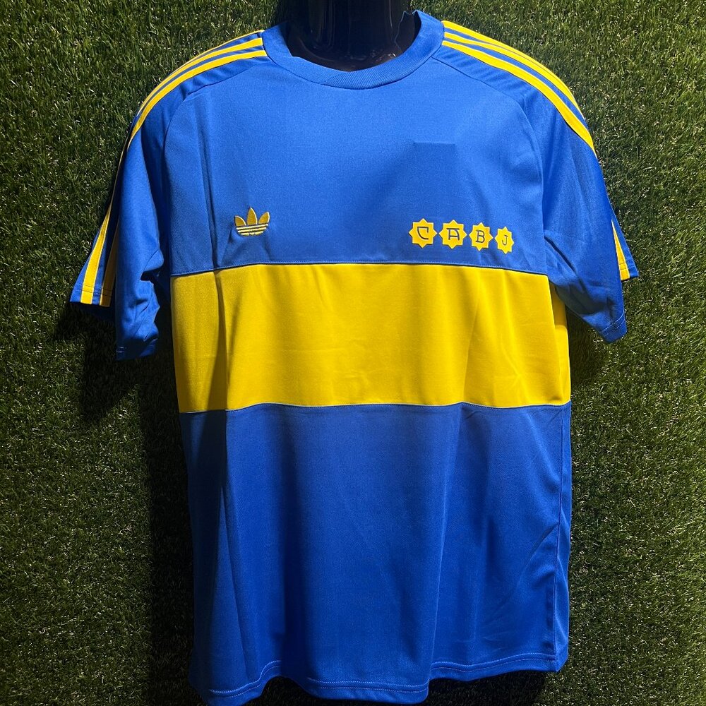 Adidas Boca Juniors Team #10 Maradona 1981 Retro Soccer Jersey